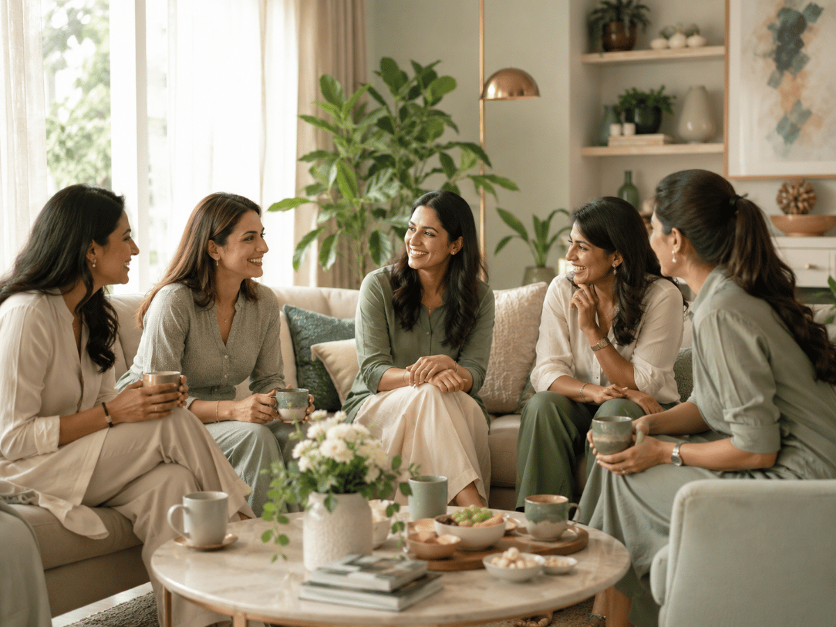 Women supporting each other in The Circle